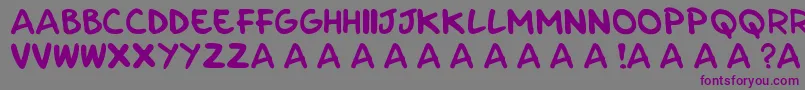 Шрифт Parla – фиолетовые шрифты на сером фоне