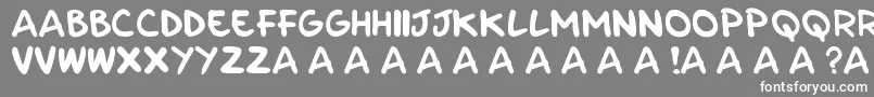 Parla-Schriftart – Weiße Schriften auf grauem Hintergrund