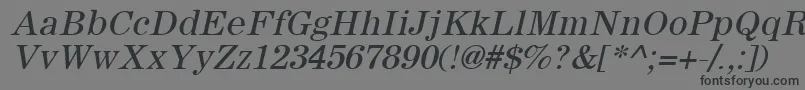 Шрифт SachemOblique – чёрные шрифты на сером фоне