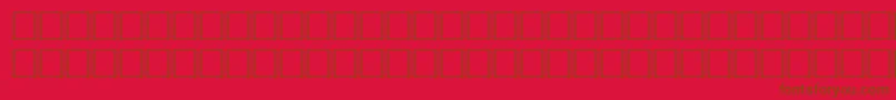 TeutonicRegular Font – Brown Fonts on Red Background