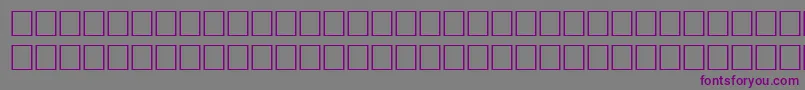 Fonte TeutonicRegular – fontes roxas em um fundo cinza