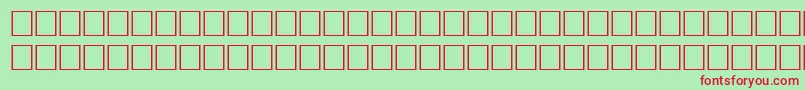 フォントTeutonicRegular – 赤い文字の緑の背景