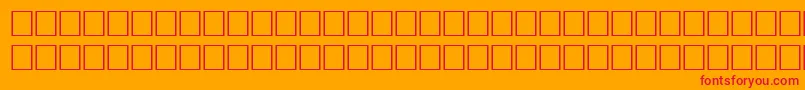 TeutonicRegular Font – Red Fonts on Orange Background