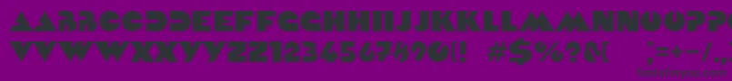 Kvadrat Font – Black Fonts on Purple Background