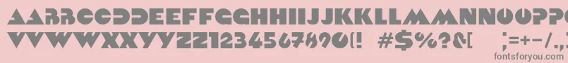 Kvadrat Font – Gray Fonts on Pink Background