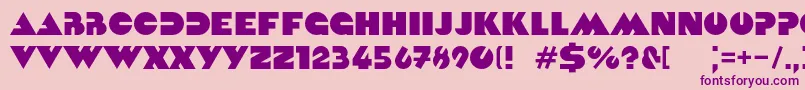 Kvadrat Font – Purple Fonts on Pink Background
