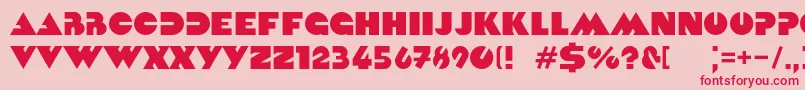 Kvadrat Font – Red Fonts on Pink Background