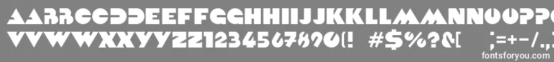 Kvadrat Font – White Fonts on Gray Background