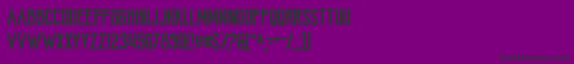 AmateurCamcorder Font – Black Fonts on Purple Background