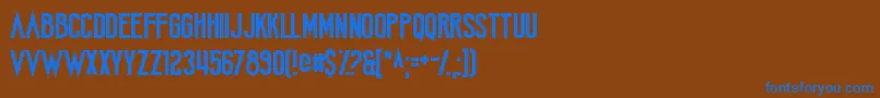 More about AmateurCamcorder Font AmateurCamcorder Font – Blue Fonts on Brown Background