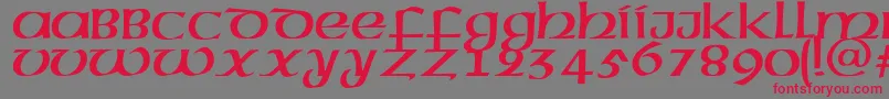 MegenRus Font – Red Fonts on Gray Background