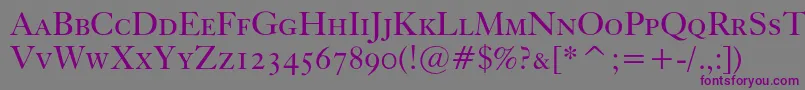 Kissccbt Font – Purple Fonts on Gray Background