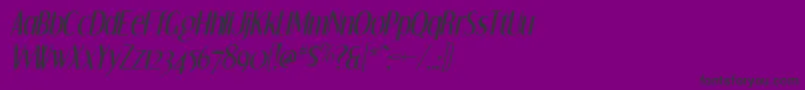 DreamOrphansItalic Font – Black Fonts on Purple Background