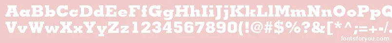 MemphisltstdExtrabold Font – White Fonts on Pink Background