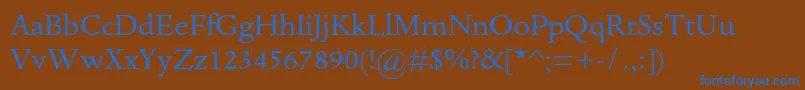 En savoir plus sur la police DantemtstdRegular Police DantemtstdRegular – polices bleues sur fond brun