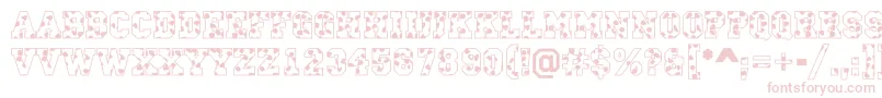 CampusS Font – Pink Fonts on White Background