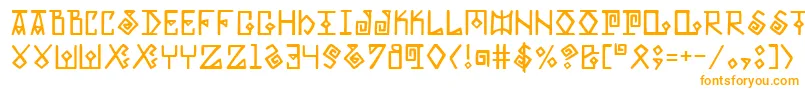 Eldermagic-Schriftart – Orangefarbene Schriften