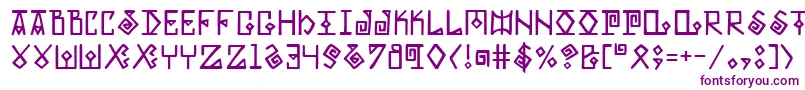 Eldermagic Font – Purple Fonts on White Background