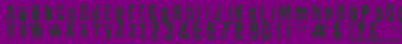 ToothAche Font – Black Fonts on Purple Background