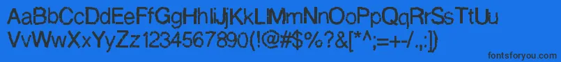 Decompositionphase1 Font – Black Fonts on Blue Background