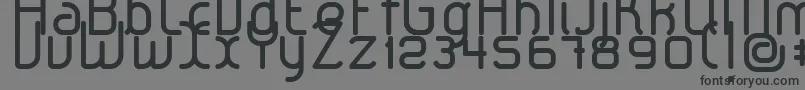 Шрифт LeroticaRegular – чёрные шрифты на сером фоне