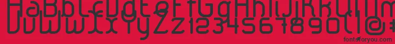 LeroticaRegular Font – Black Fonts on Red Background