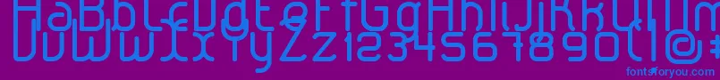 LeroticaRegular Font – Blue Fonts on Purple Background