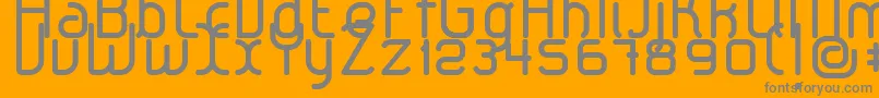 LeroticaRegular Font – Gray Fonts on Orange Background