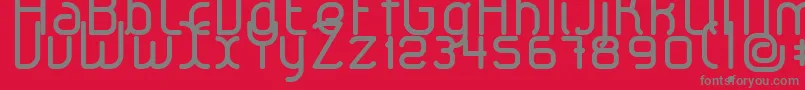 LeroticaRegular Font – Gray Fonts on Red Background