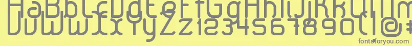 LeroticaRegular Font – Gray Fonts on Yellow Background