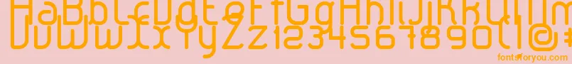 LeroticaRegular Font – Orange Fonts on Pink Background