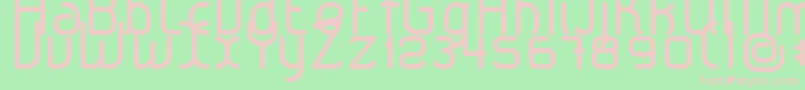 LeroticaRegular Font – Pink Fonts on Green Background