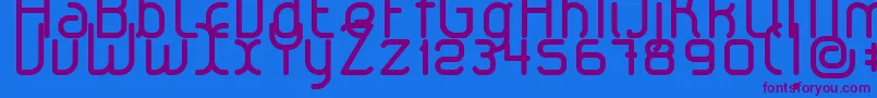 LeroticaRegular Font – Purple Fonts on Blue Background