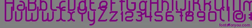 フォントLeroticaRegular – 紫色のフォント、灰色の背景