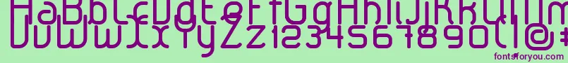 LeroticaRegular Font – Purple Fonts on Green Background