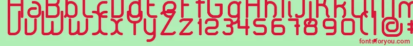 Шрифт LeroticaRegular – красные шрифты на зелёном фоне