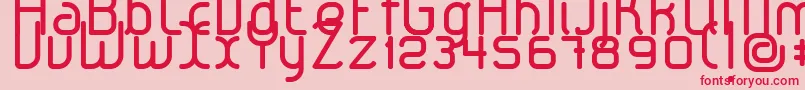 LeroticaRegular-Schriftart – Rote Schriften auf rosa Hintergrund