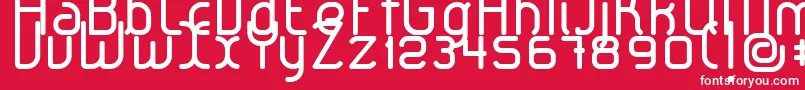 フォントLeroticaRegular – 赤い背景に白い文字