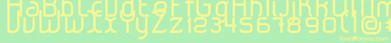 LeroticaRegular Font – Yellow Fonts on Green Background