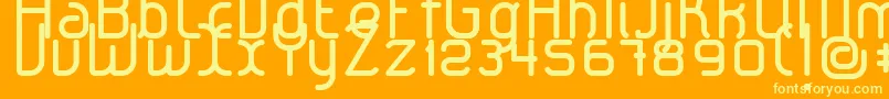 LeroticaRegular Font – Yellow Fonts on Orange Background