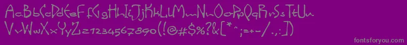 Saiba mais sobre a fonte LinotypeinkyScript Fonte LinotypeinkyScript – fontes cinzas em um fundo violeta