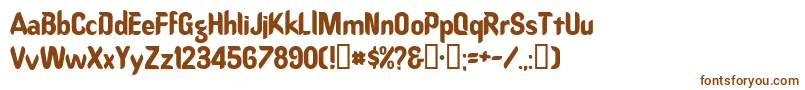 Шрифт Oregondry – коричневые шрифты