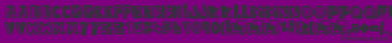 AntiFolkPk Font – Black Fonts on Purple Background