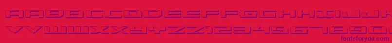 Weitere Informationen zur Trireme ffy-Schriftart Trireme ffy-Schriftart – Violette Schriften auf rotem Hintergrund