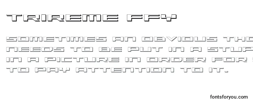 Trireme ffy Font