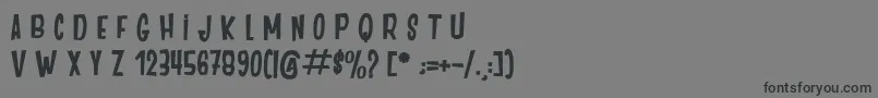 fuente DancingJungle – Fuentes Negras Sobre Fondo Gris