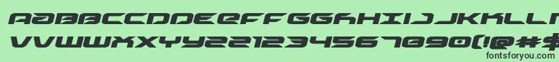 Driveboldital Font – Black Fonts on Green Background