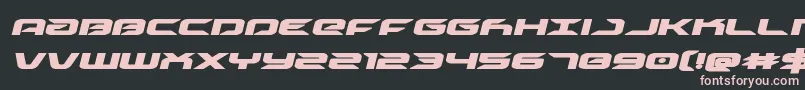 Driveboldital Font – Pink Fonts on Black Background