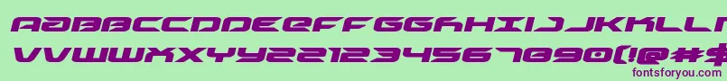 Driveboldital Font – Purple Fonts on Green Background