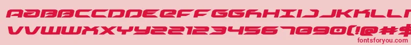 Driveboldital Font – Red Fonts on Pink Background